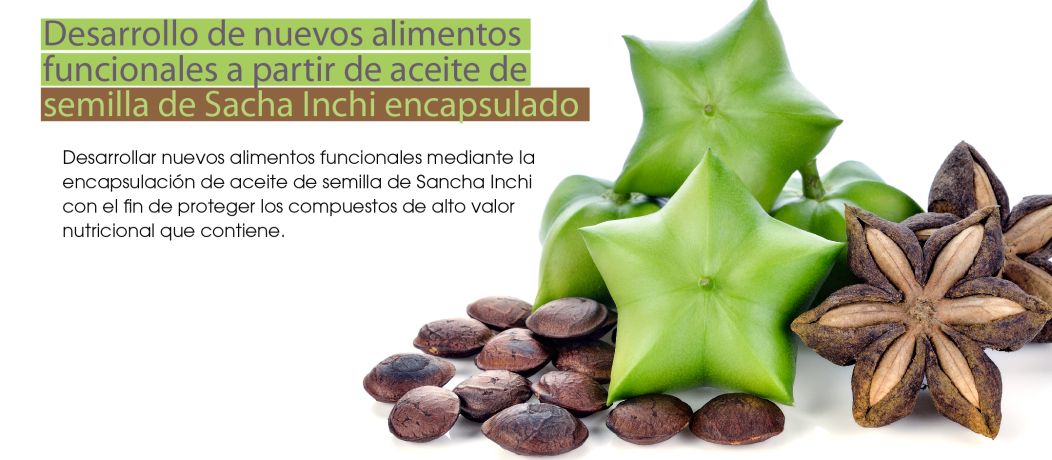 Desarrollo de nuevos alimentos funcionales a partir de aceite de semilla de Sacha Inchi encapsulado