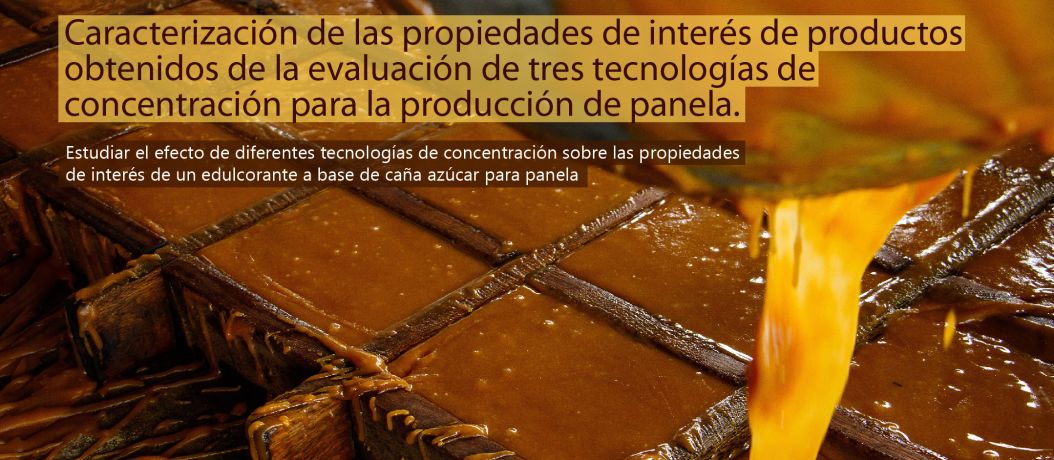 Caracterización de las propiedades de interés de productos obtenidos de la evaluación de tres tecnologías de concentración para la producción de panela